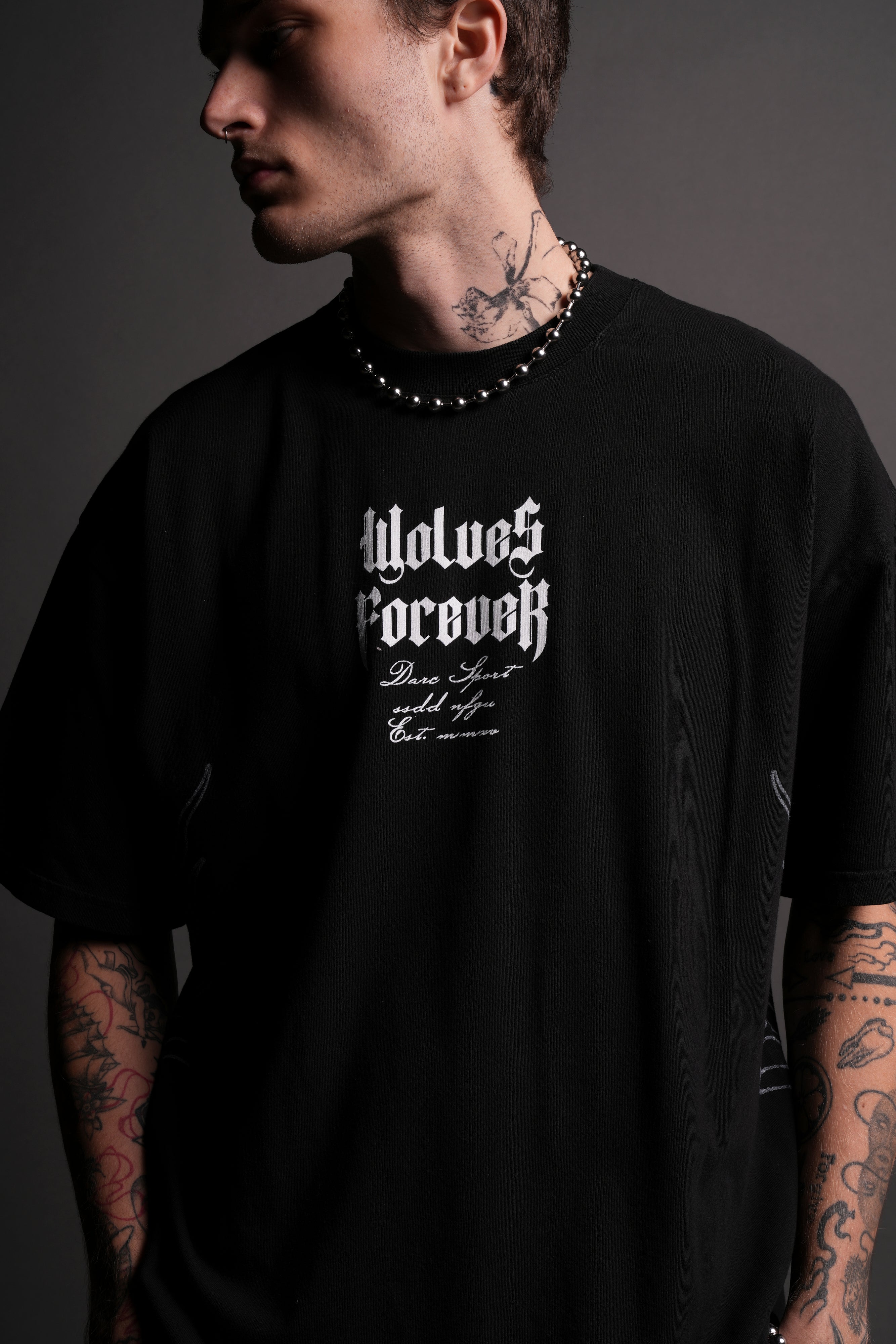 Live Or Die "Premium" Oversized Tee in Black