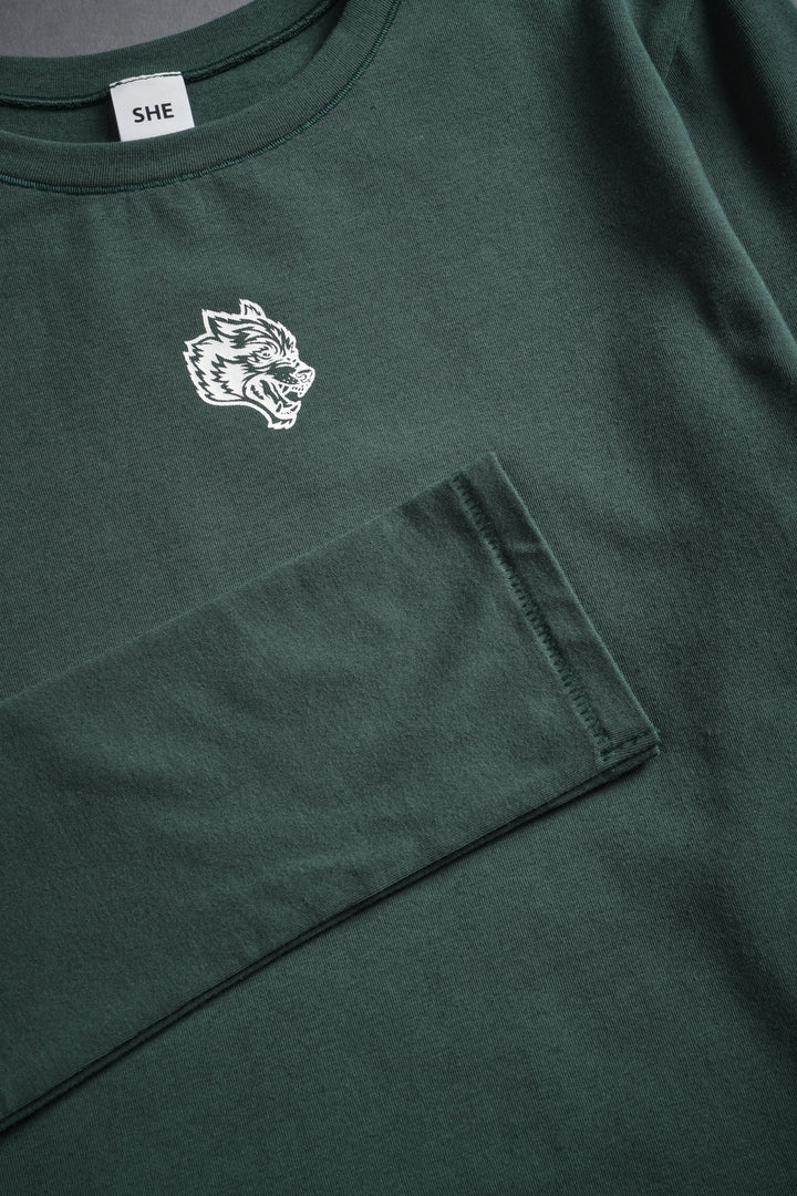 Single Wolf "Eden" L/S Tee in Norse Green