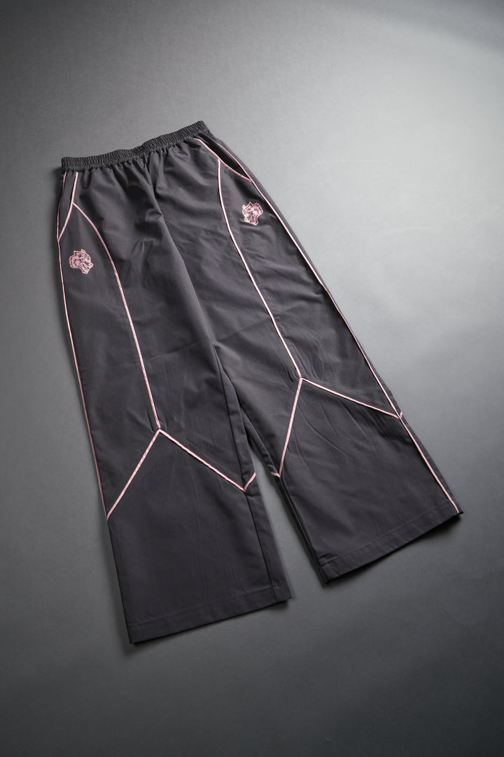 Dual Wolf Quinn Track Pants in Wolf Gray/Cherry Blossom