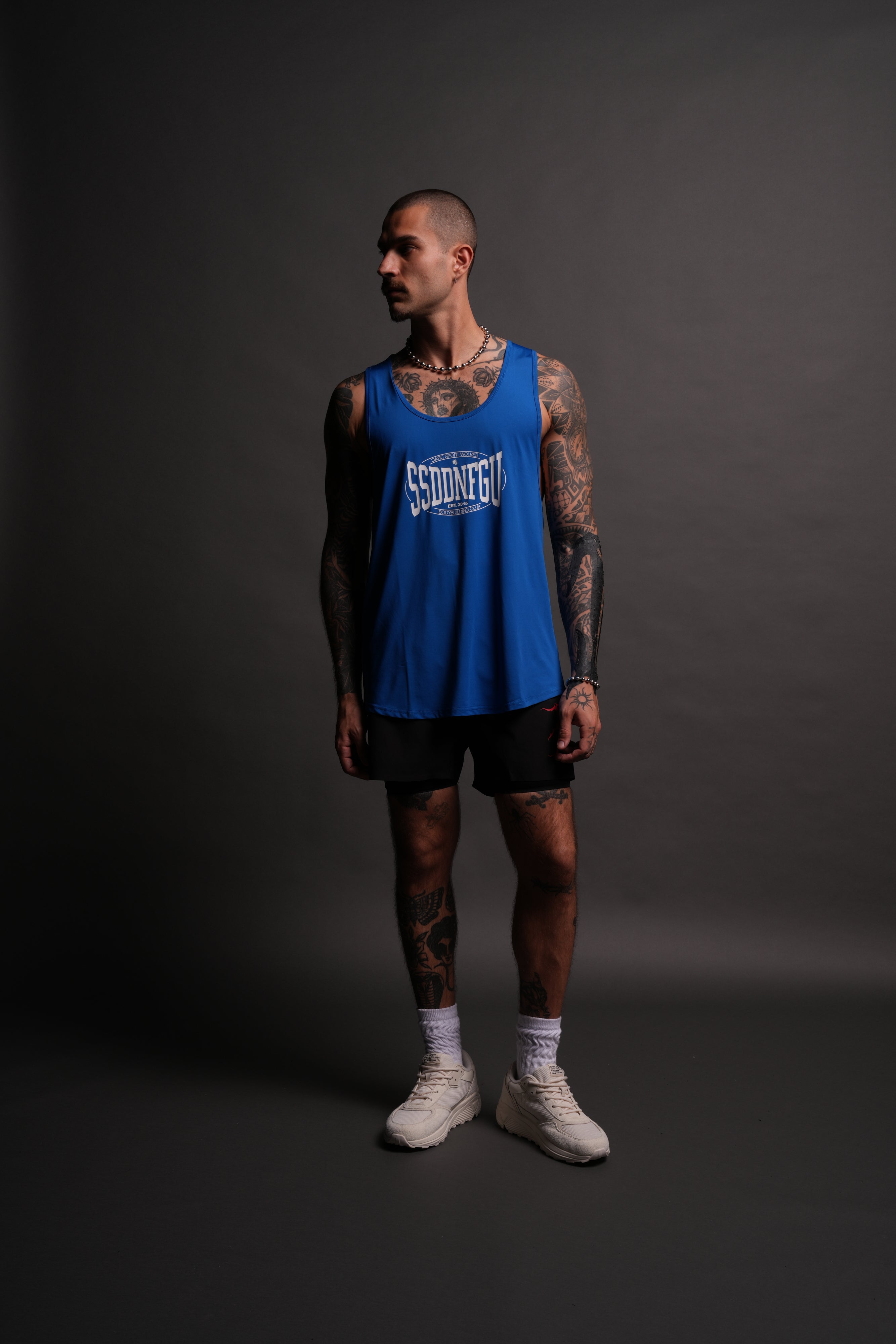 SSDDNFGU FRVR "Dry Wolf" Mecca Tank in Cobalt Blue