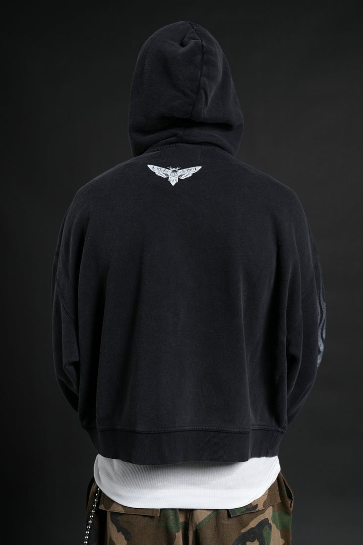Race Inferno Vex Double Zip Hoodie in Black