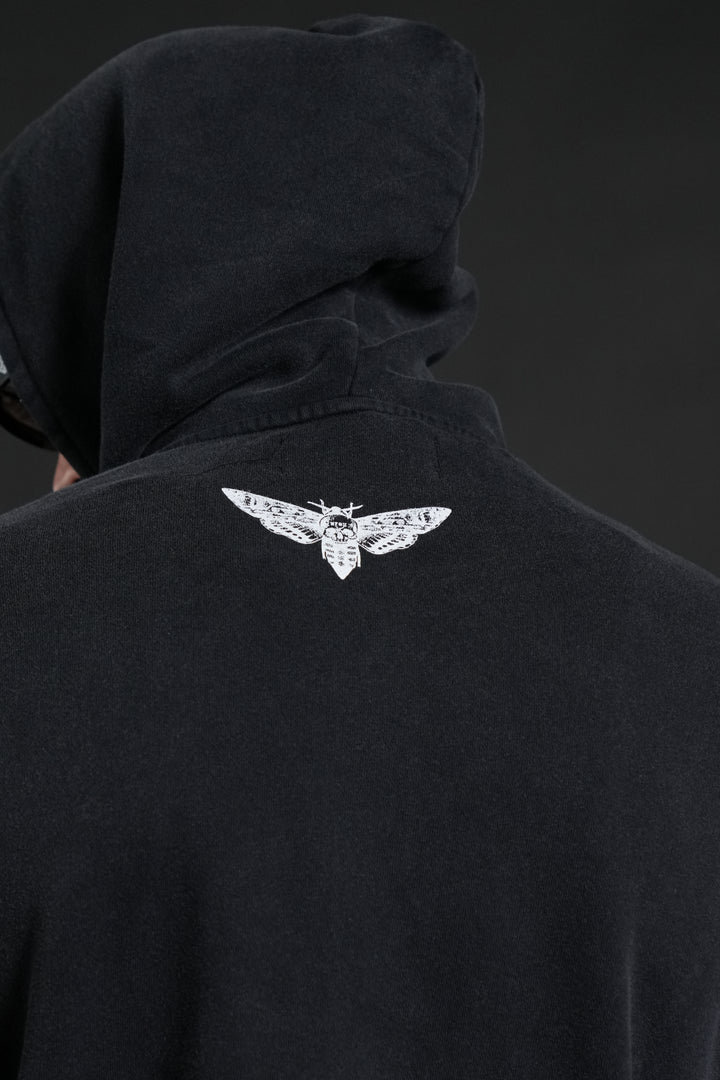 Race Inferno Vex Double Zip Hoodie in Black