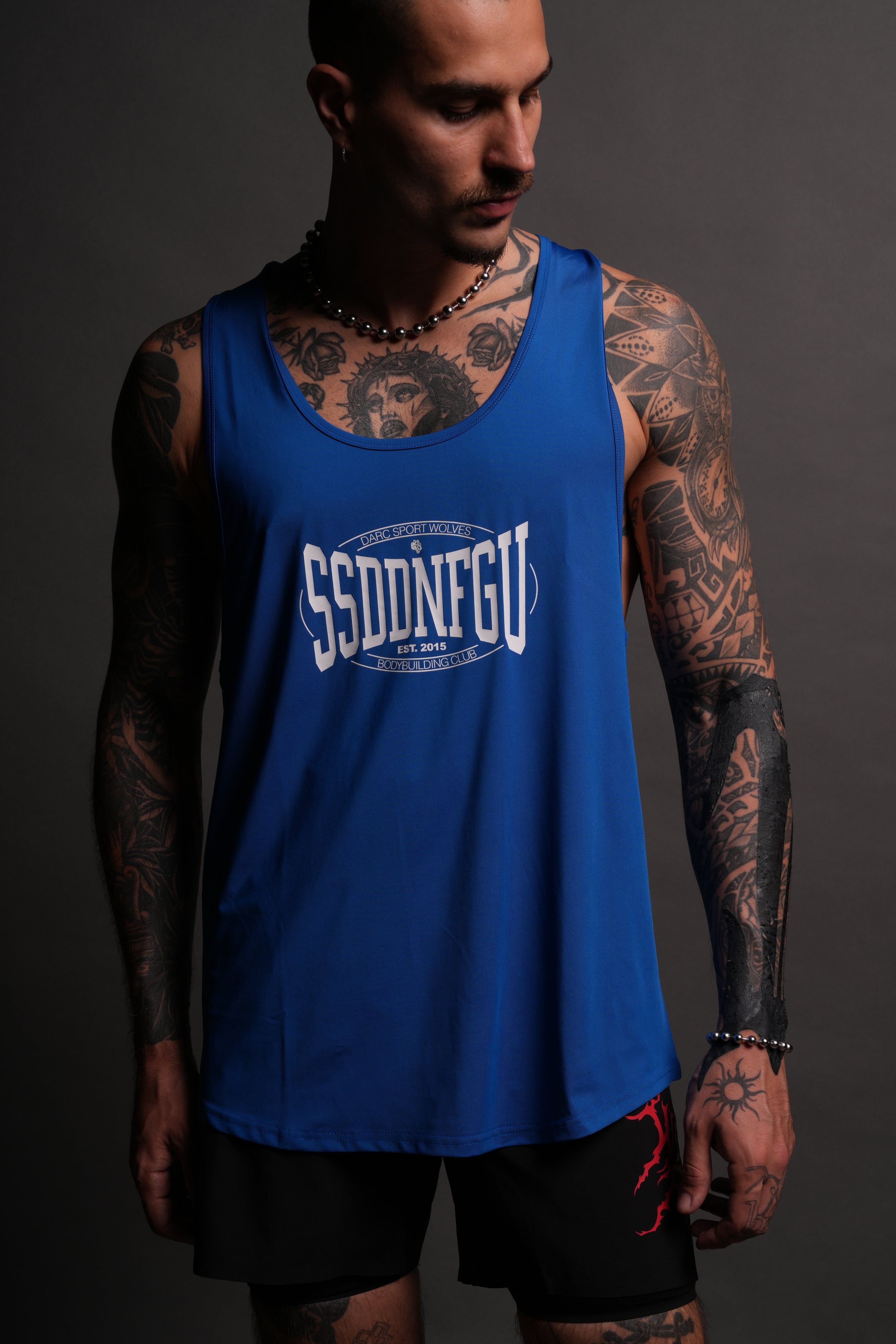 SSDDNFGU FRVR "Dry Wolf" Mecca Tank in Cobalt Blue