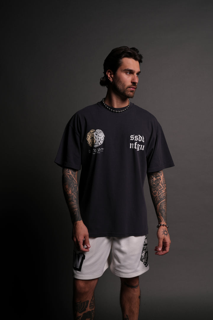 Till Forever V2 "Premium" Oversized Tee in Midnight Blue