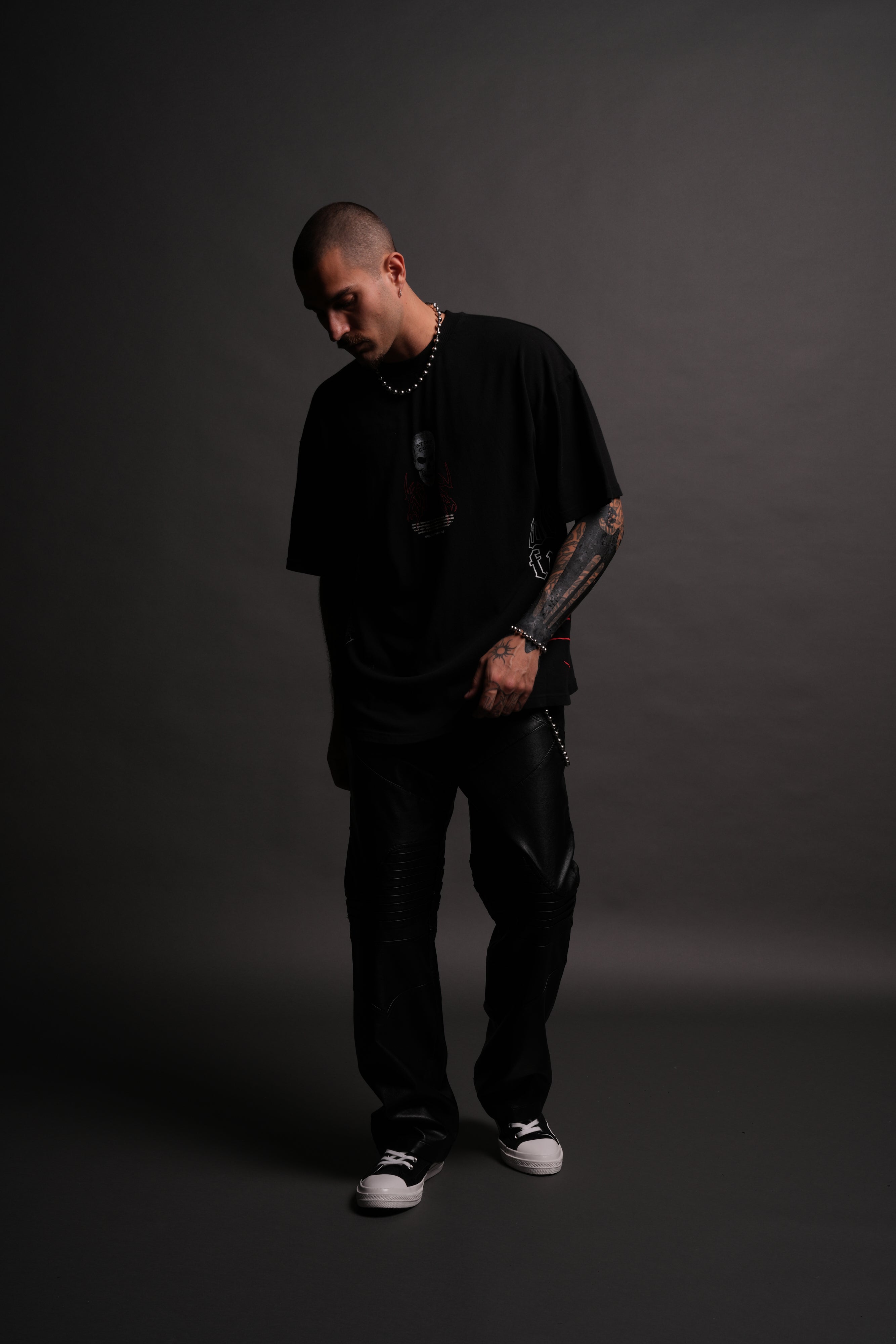 Austin 3:16 "Premium" Oversized Tee in Black
