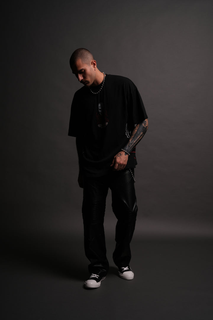 Austin 3:16 "Premium" Oversized Tee in Black