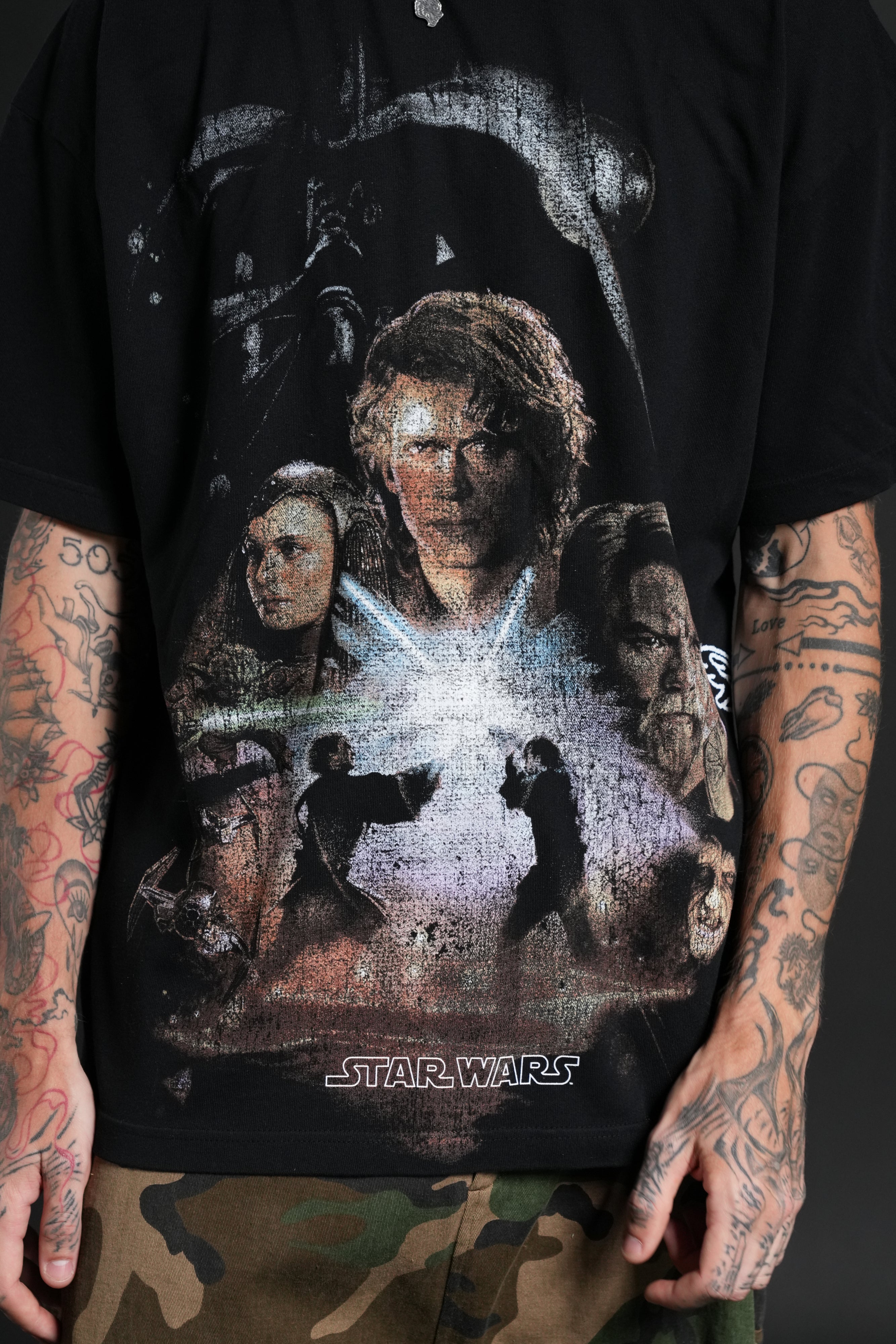Revenge Of The Sith "Side-By-Side" Series Premium Tee in Black