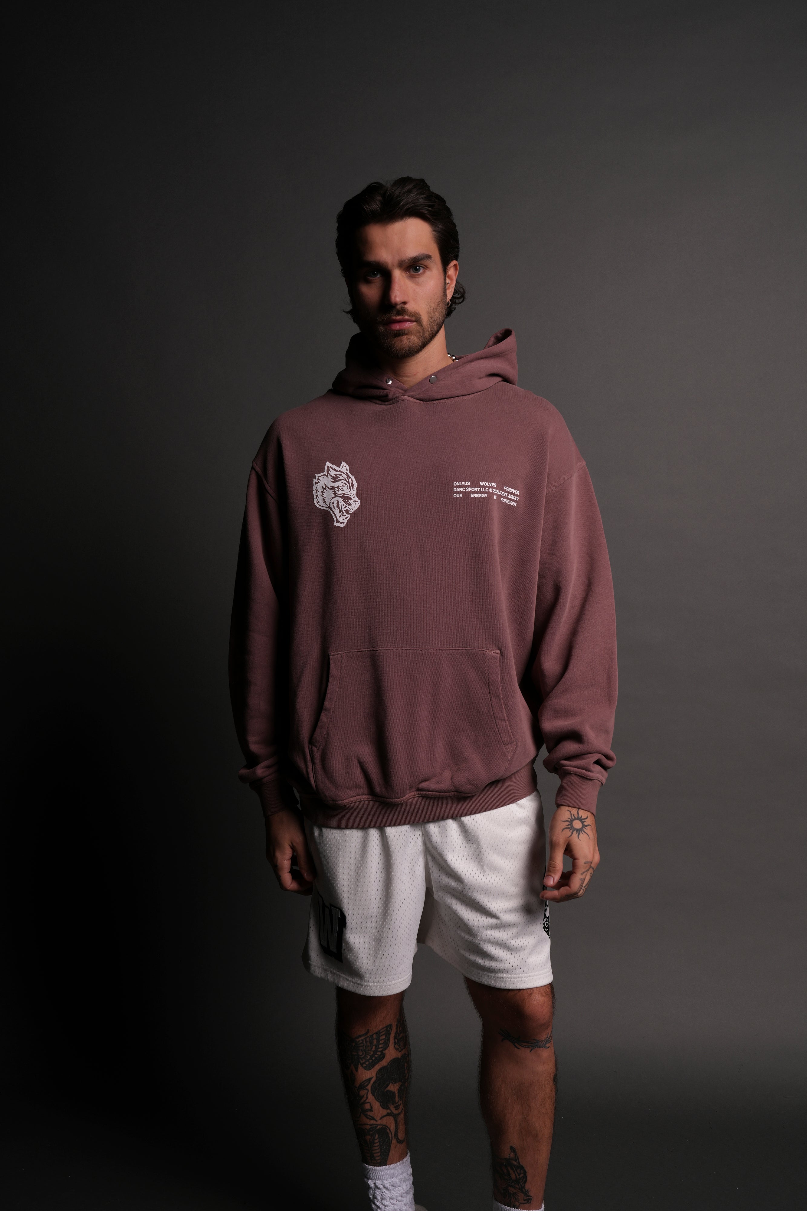 Live Today "Pierce" Hoodie in Mauve