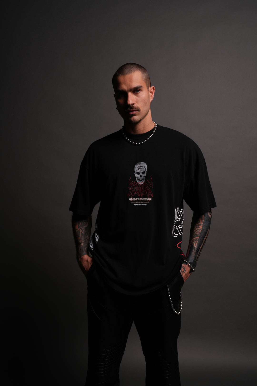 Austin 3:16 "Premium" Oversized Tee in Black