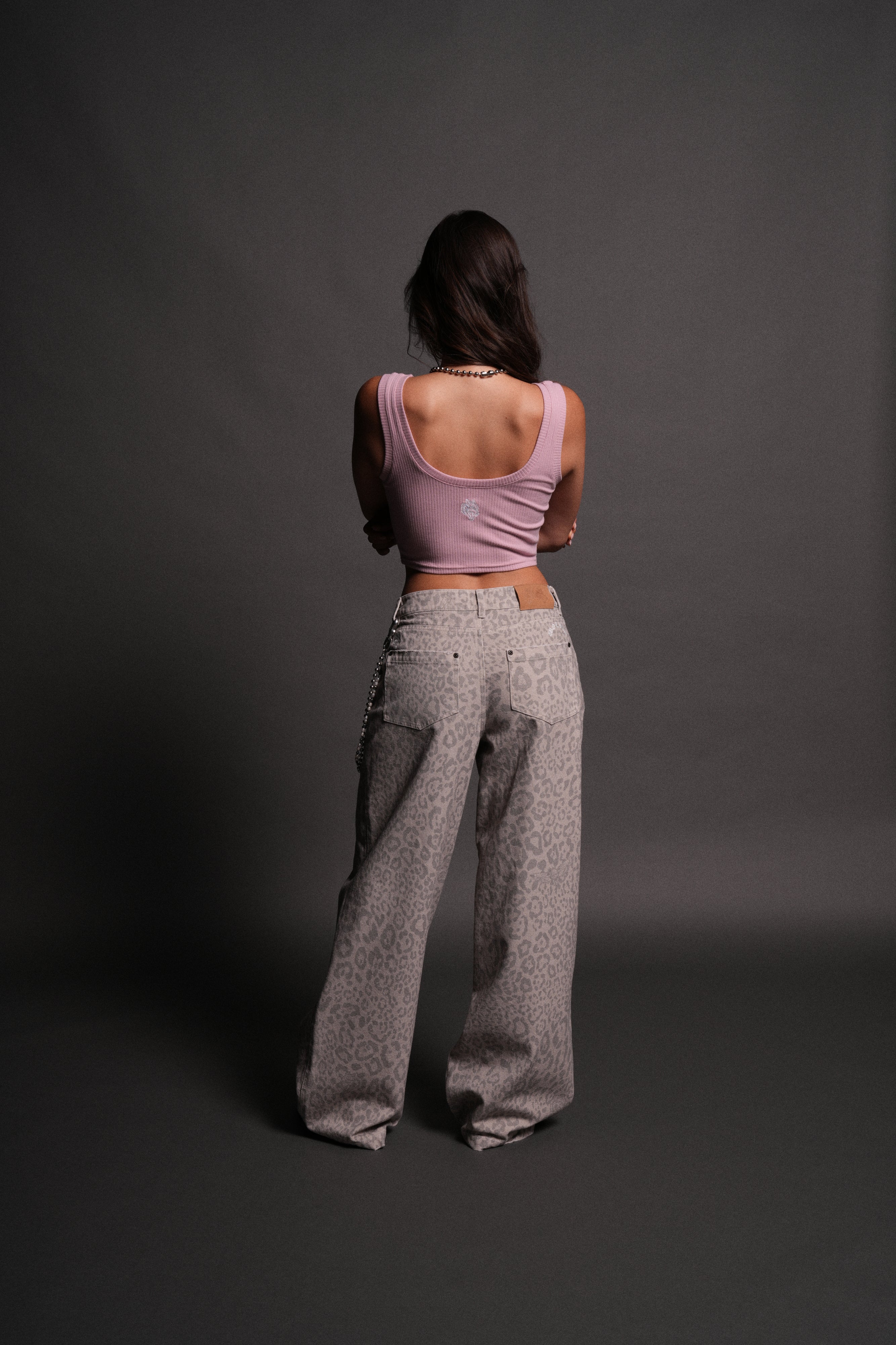 Chopper Classic Ribbed Tank in Pink Dust
