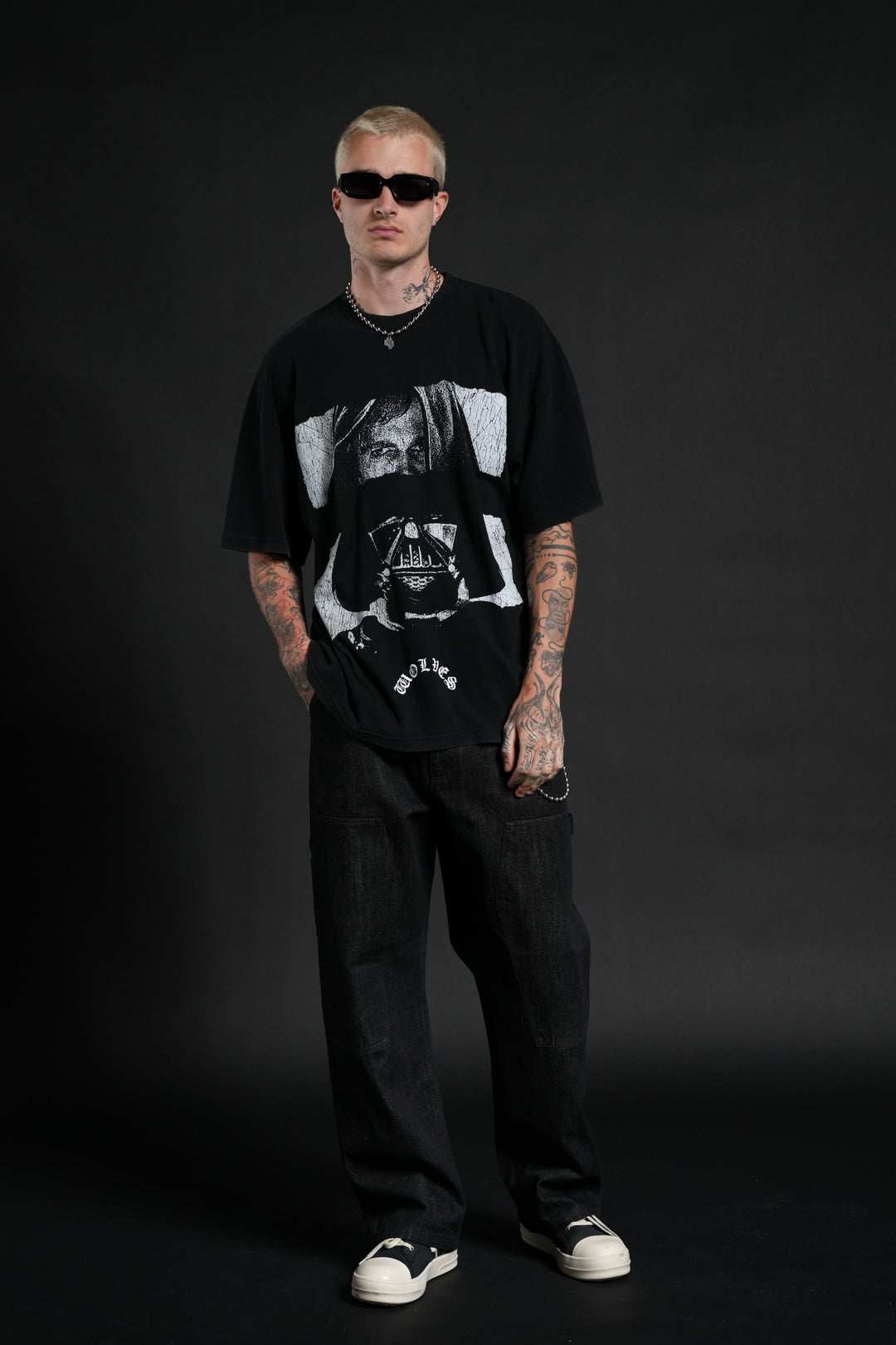 Inner Darkness Premium Oversized Tee in Black