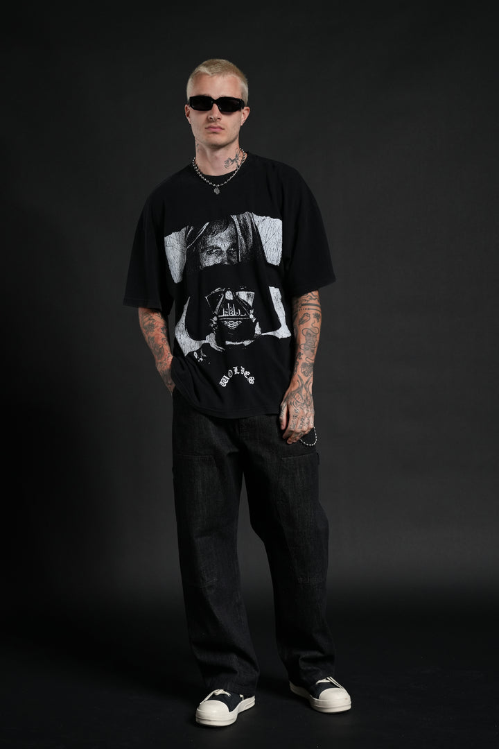 Inner Darkness Premium Oversized Tee in Black