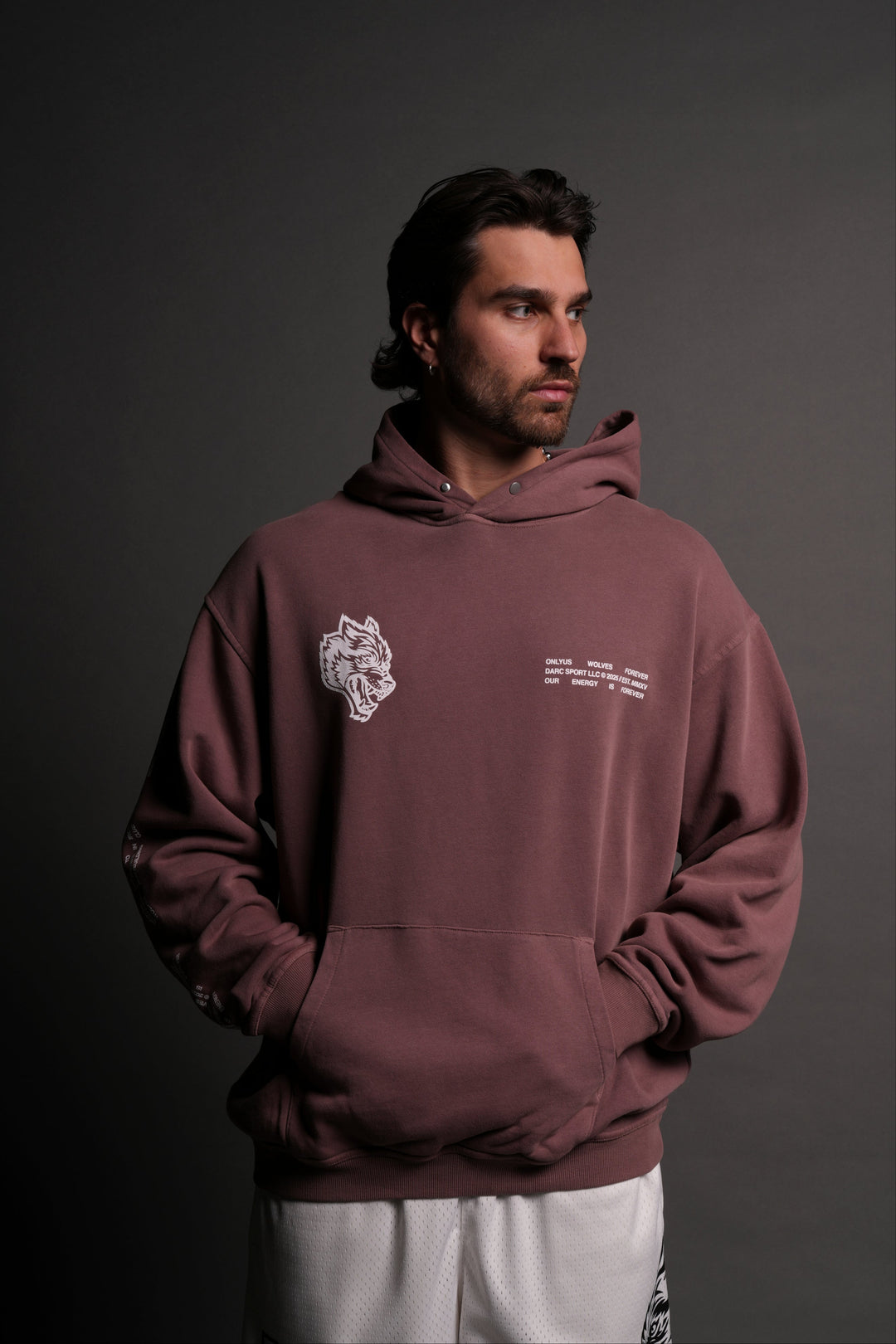 Live Today "Pierce" Hoodie in Mauve