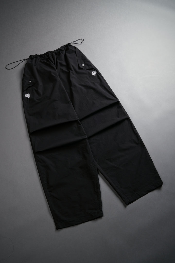 Dual Wolf Chopper Hacker Pants V2 in Black
