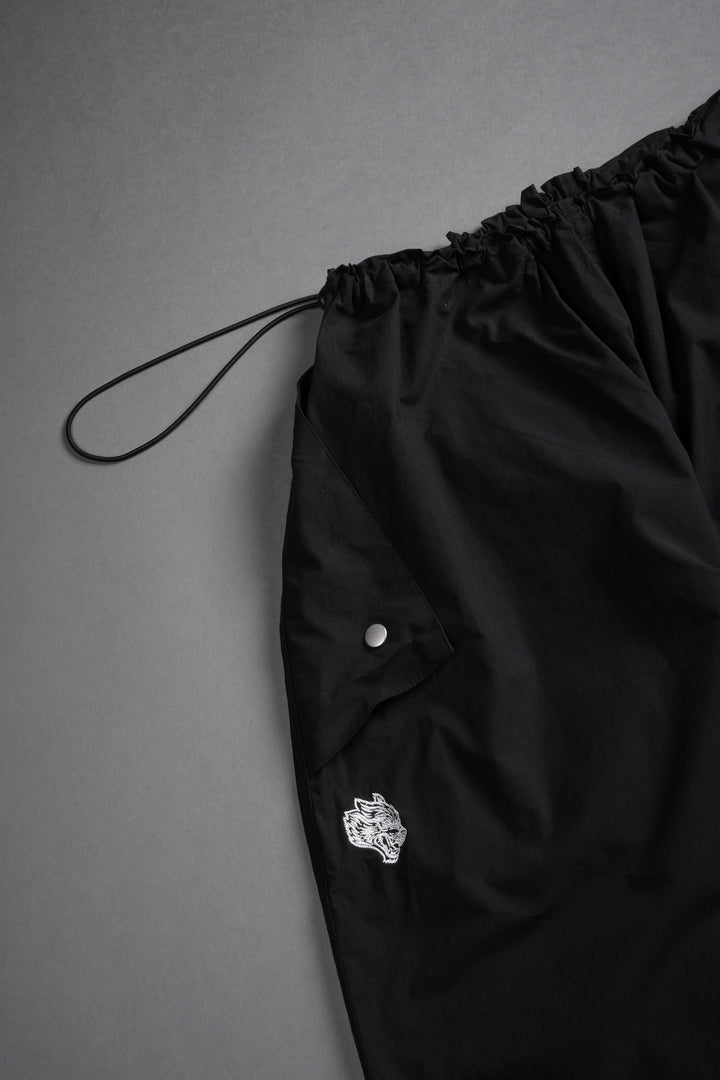 Dual Wolf Chopper Hacker Pants V2 in Black