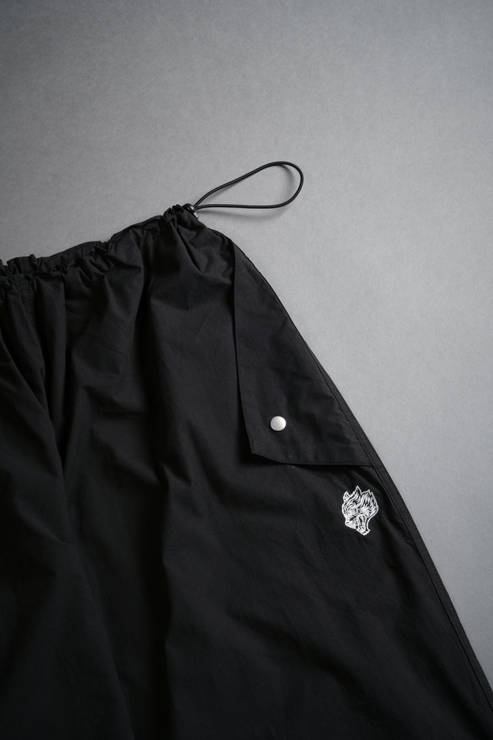 Dual Wolf Chopper Hacker Pants V2 in Black