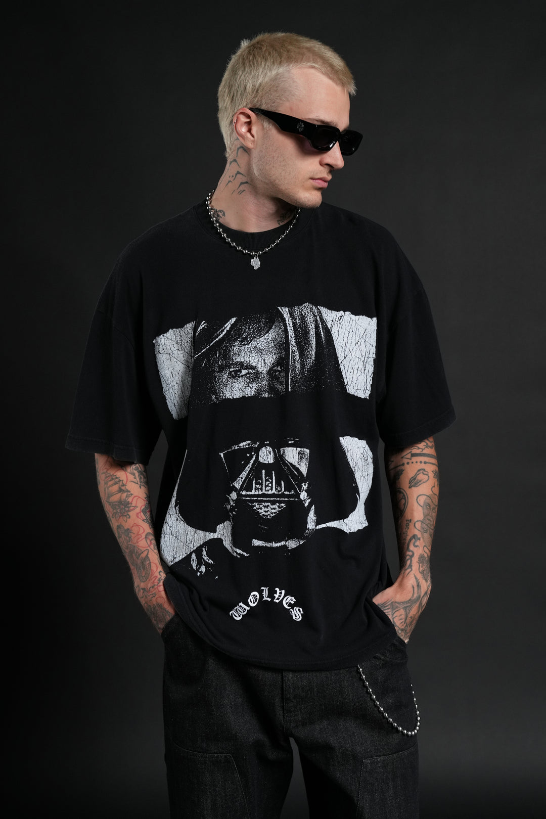 Inner Darkness Premium Oversized Tee in Black