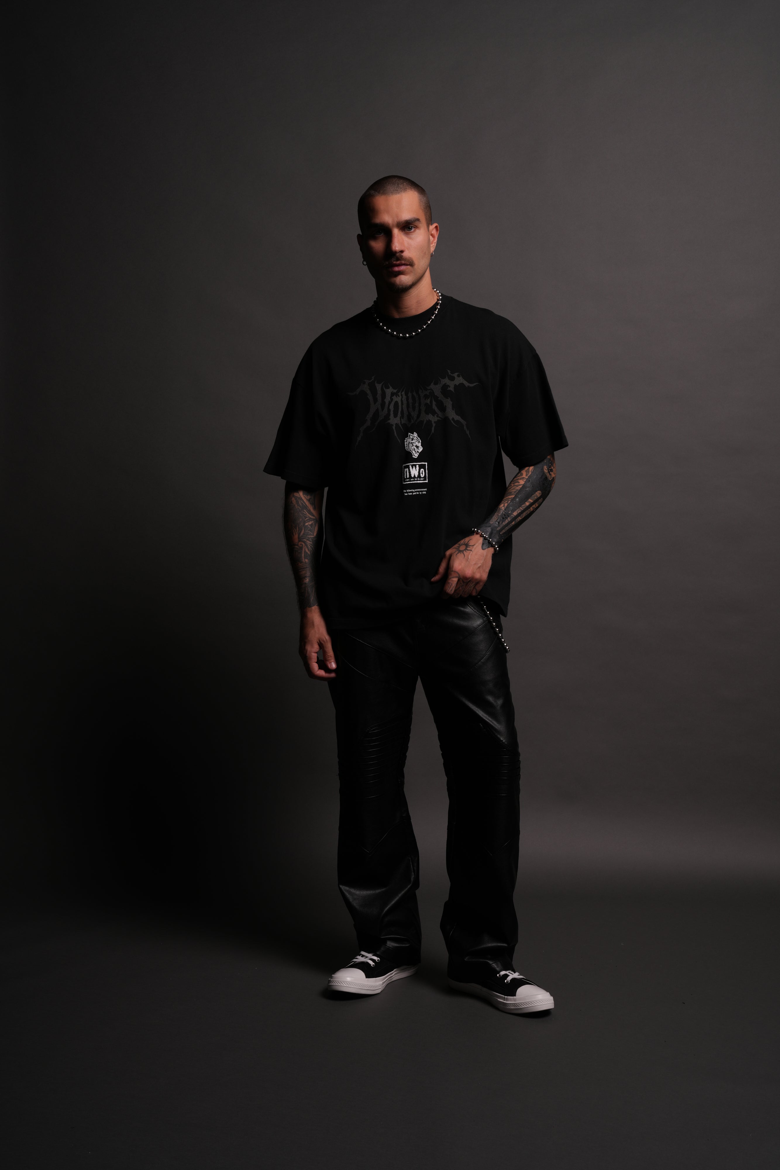 For Life "Premium" Oversized Tee in Black/Red