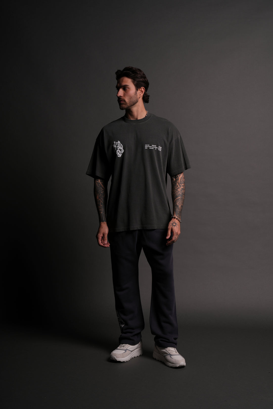 Live Today "Premium" Oversized Tee in Wolf Gray