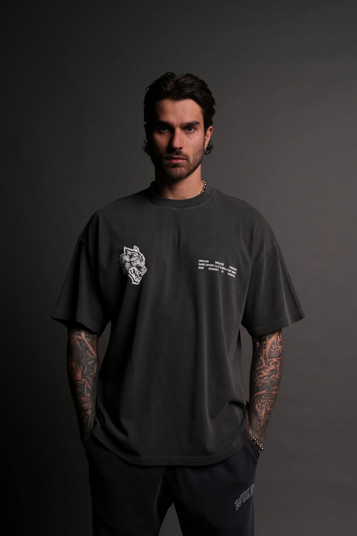 Live Today "Premium" Oversized Tee in Wolf Gray