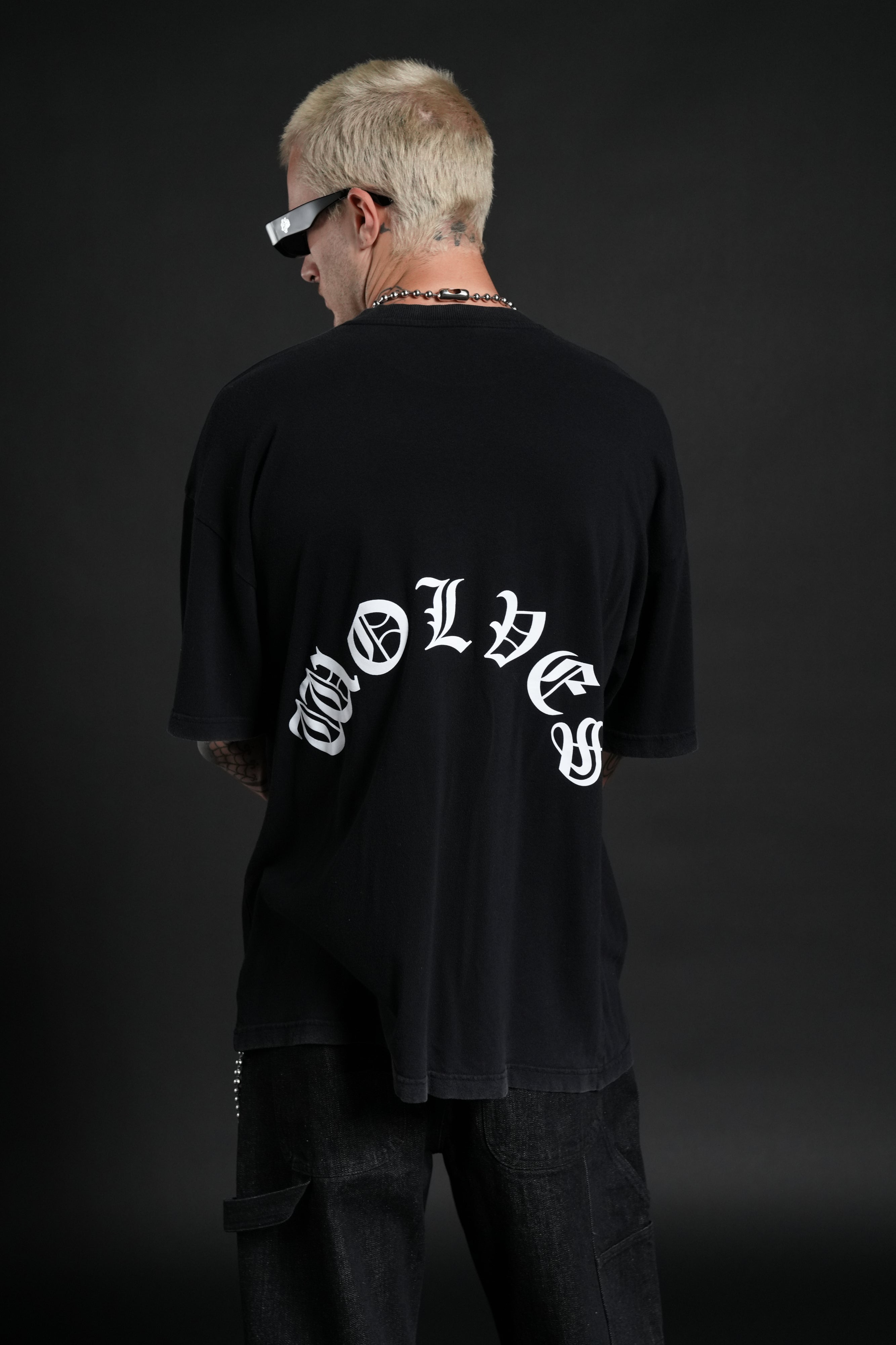 Inner Darkness Premium Oversized Tee in Black