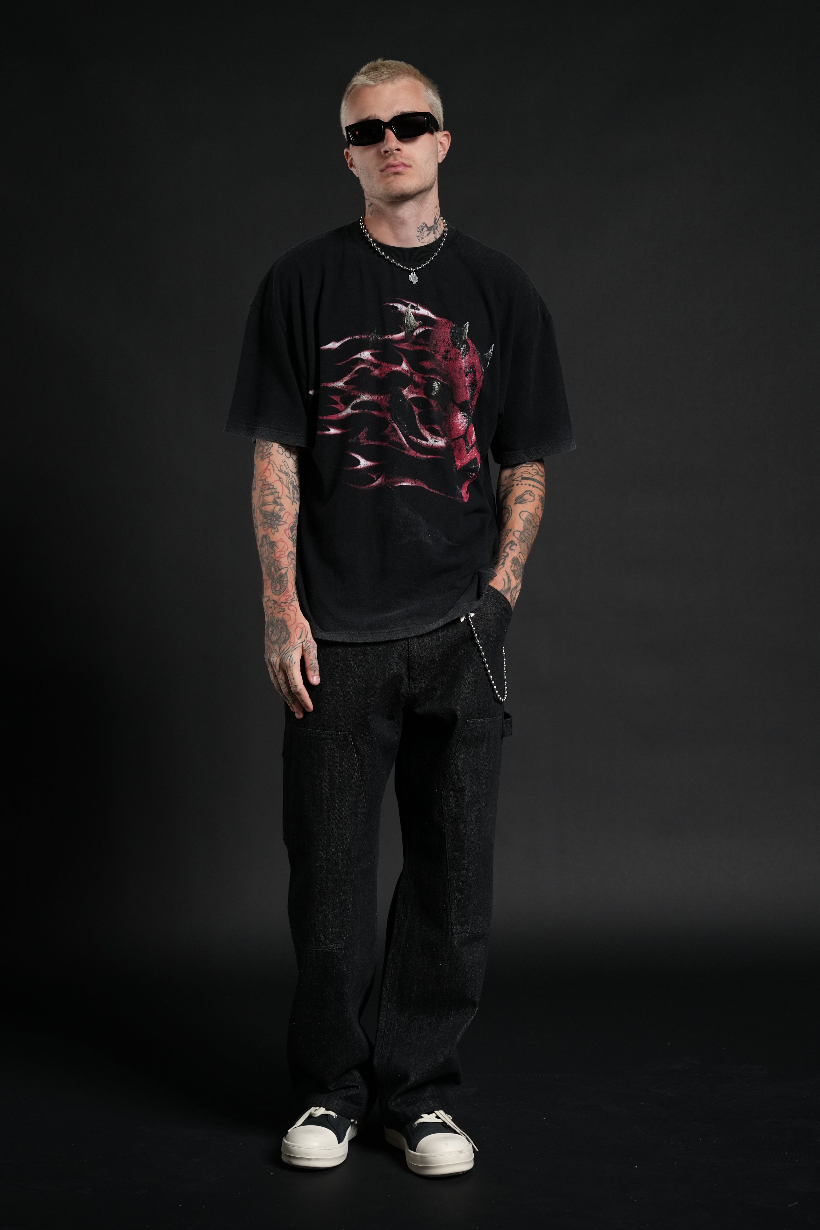 Sith Inferno Premium Oversized Tee in Black