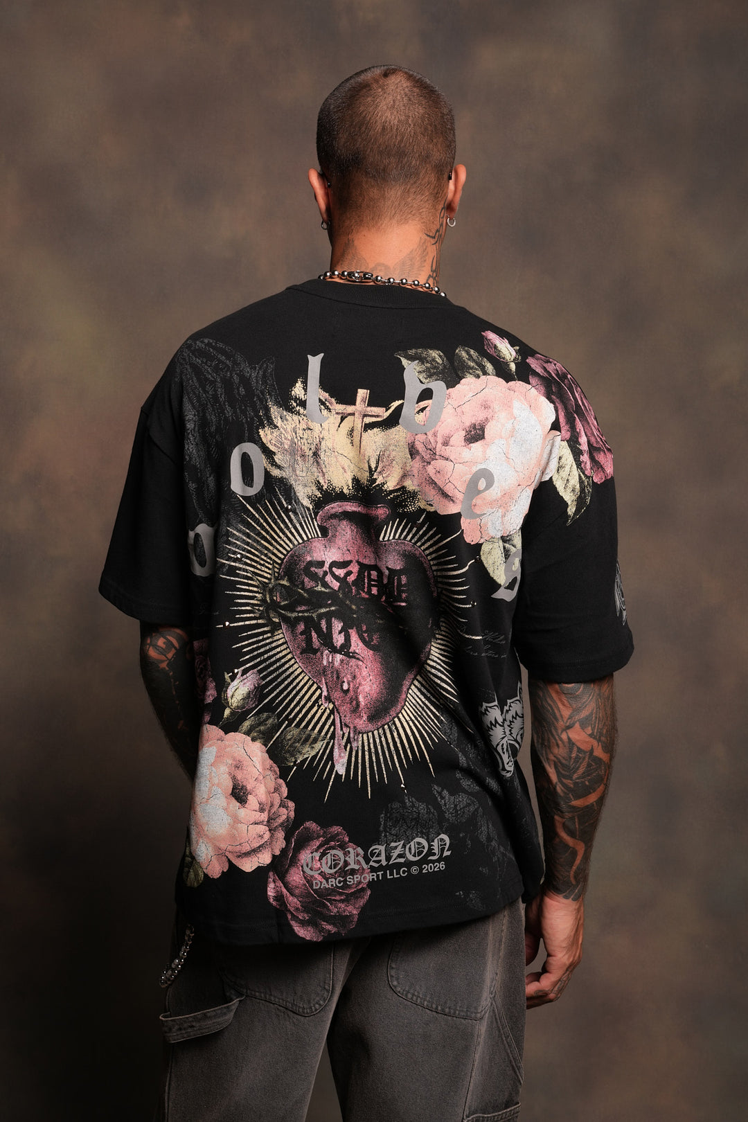Darc Corazon Premium Oversized Tee In Black