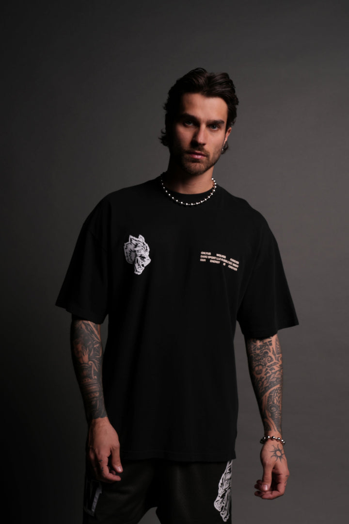 Live Today "Premium" Oversized Tee in Black