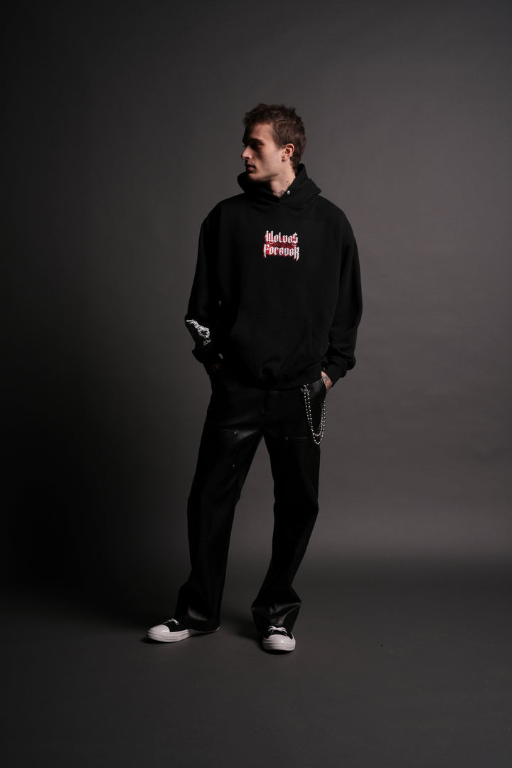 Nuestro Corazón "Pierce" Hoodie in Black