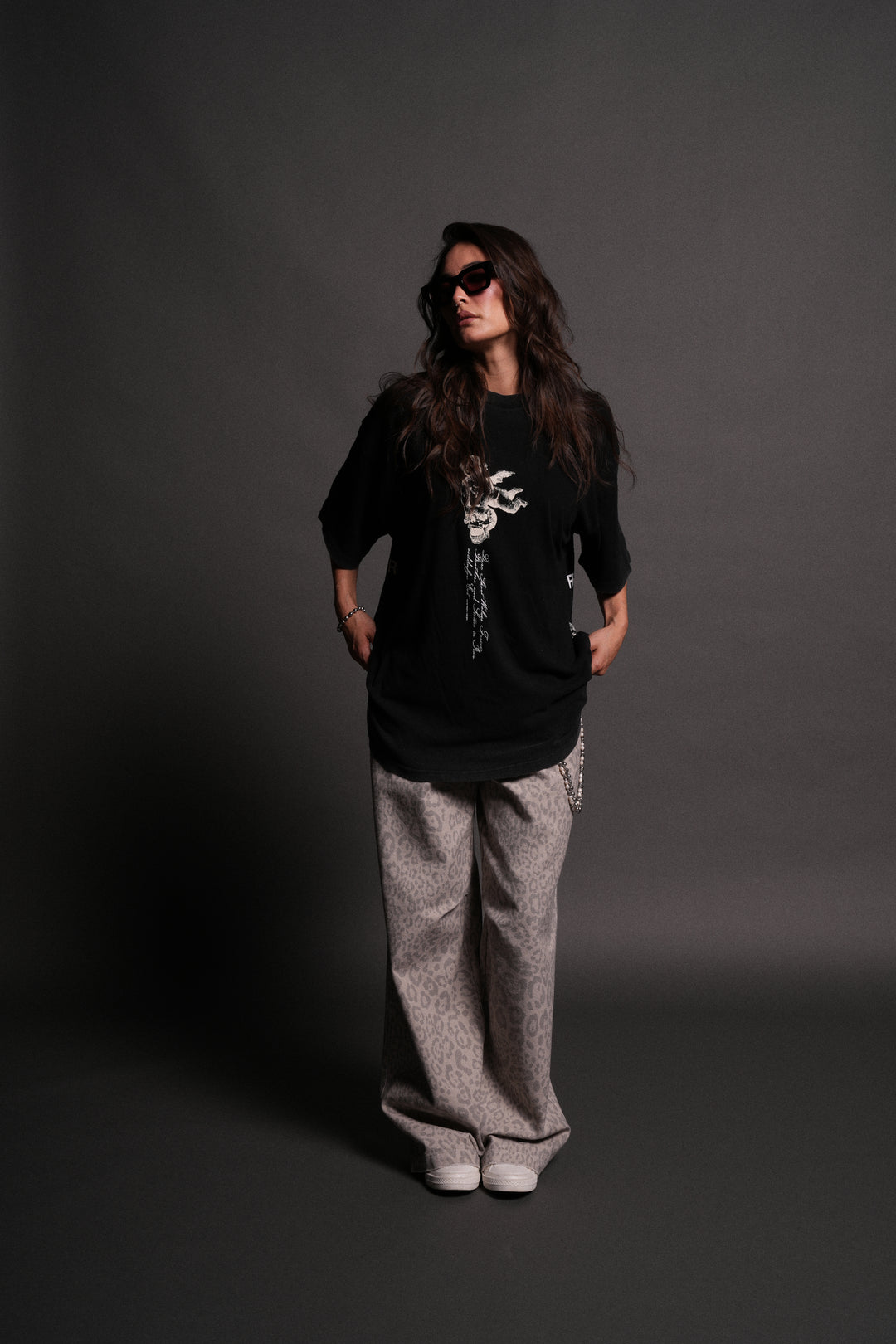 Our Virtue Oversized "Premium" Unisex Tee in Black