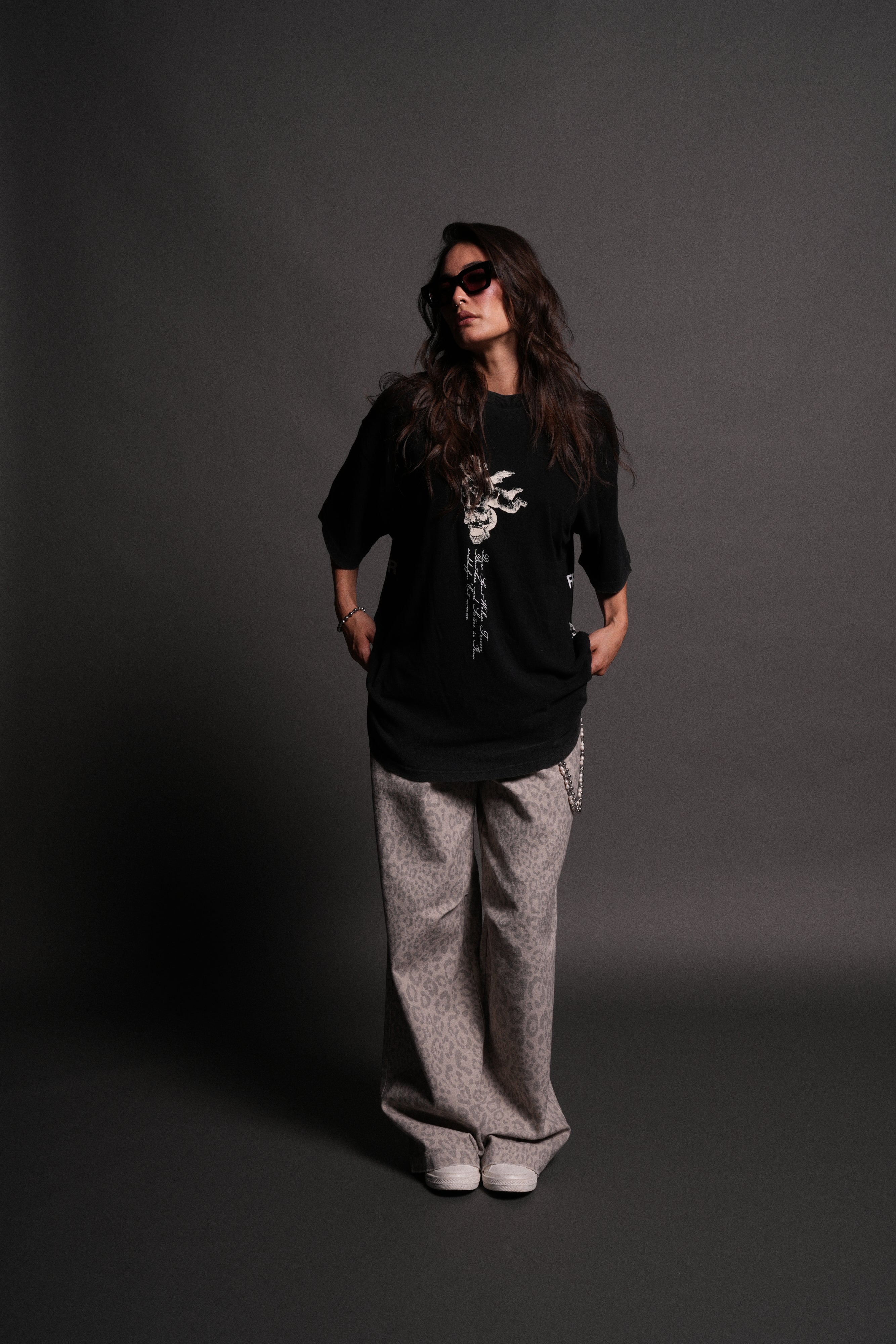 Our Virtue Oversized "Premium" Unisex Tee in Black