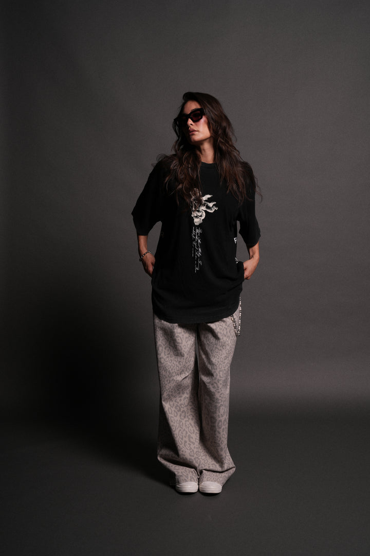 Our Virtue Oversized "Premium" Unisex Tee in Black