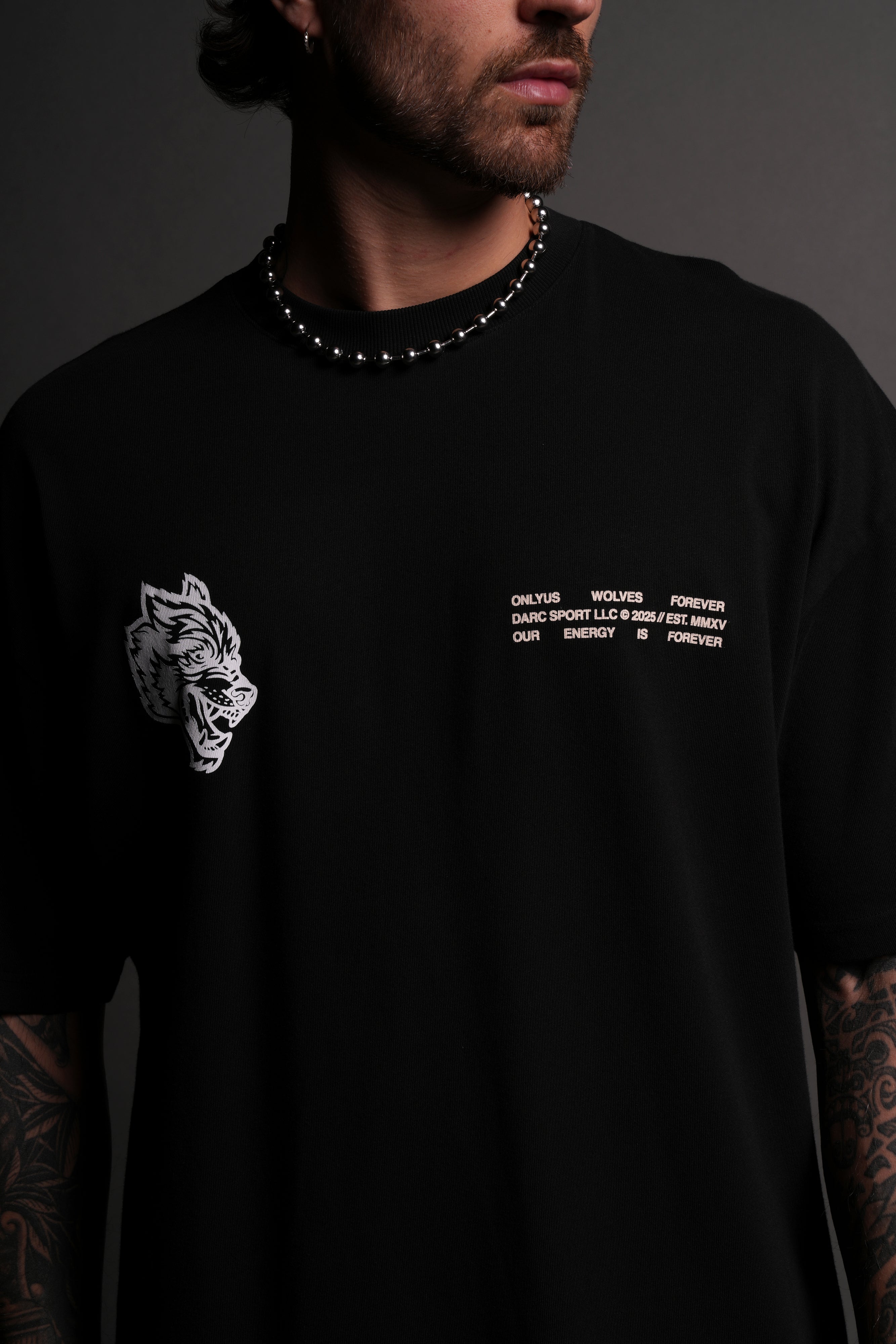 Live Today "Premium" Oversized Tee in Black