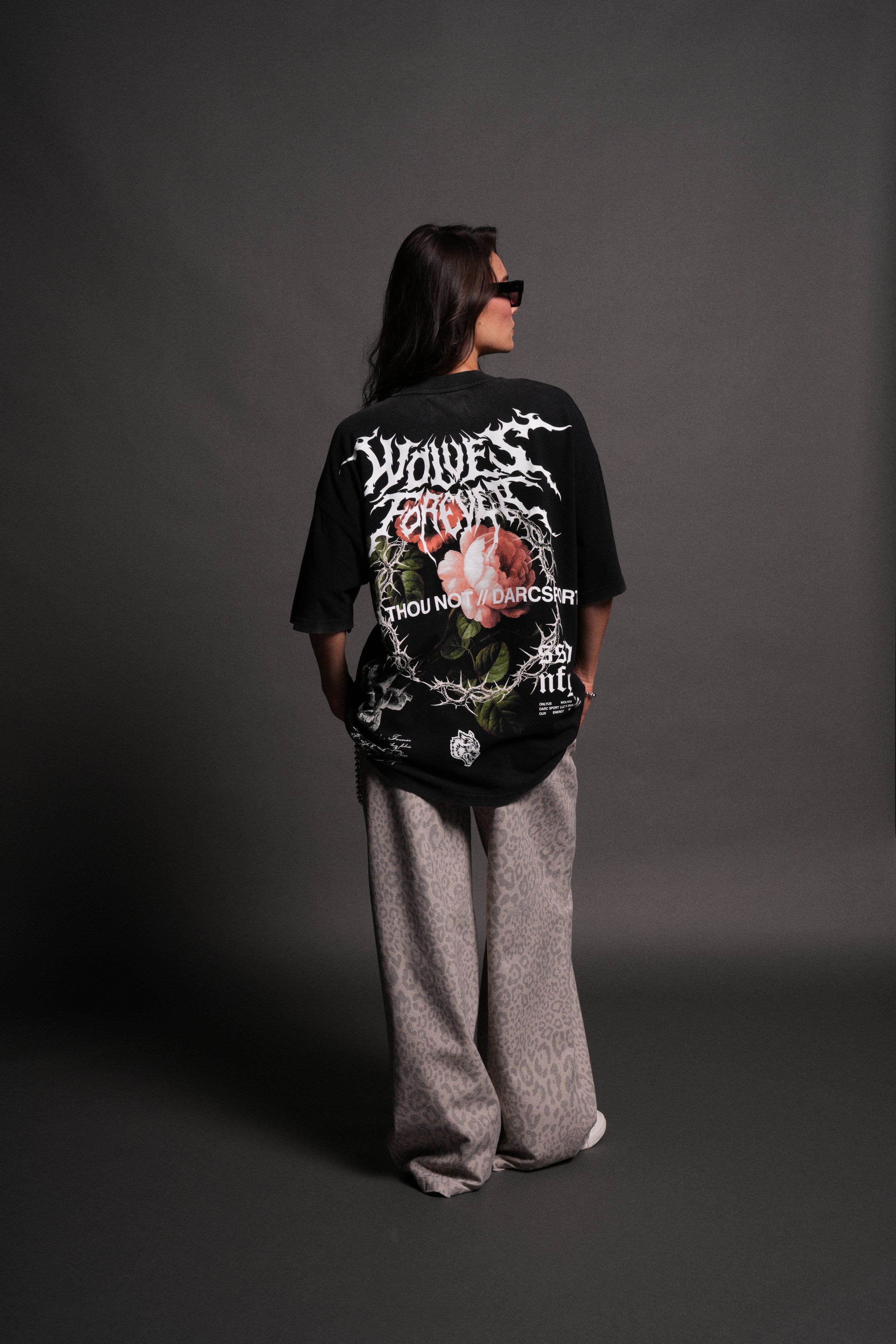 Our Virtue Oversized "Premium" Unisex Tee in Black