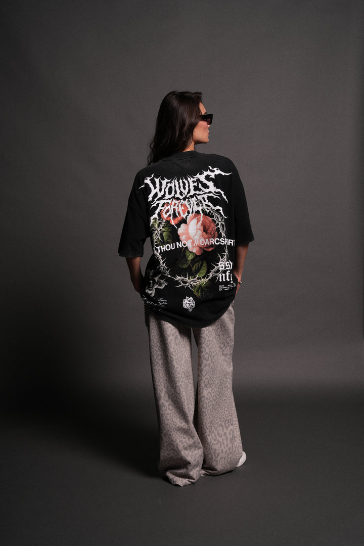 Our Virtue Oversized "Premium" Unisex Tee in Black