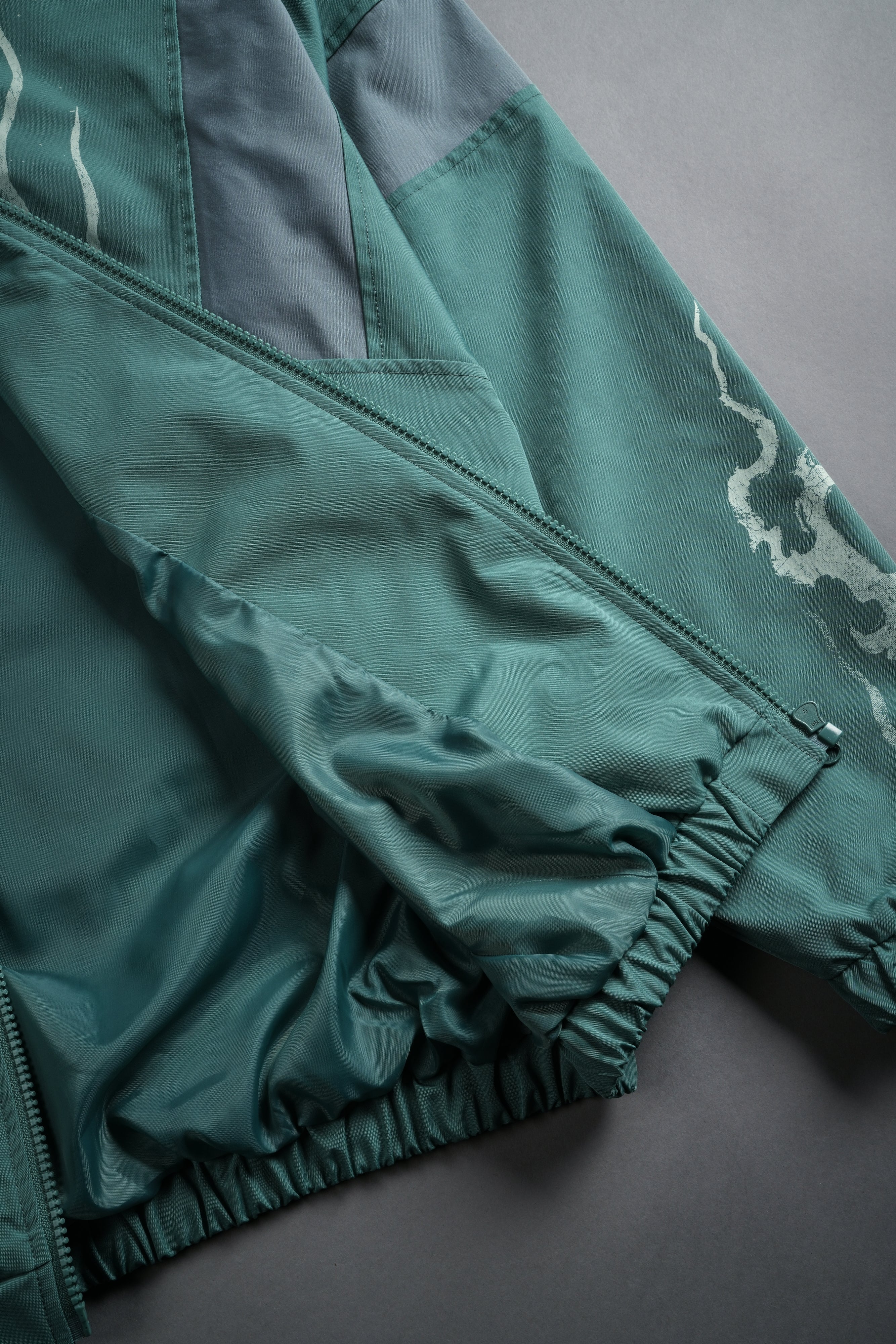 Darc Infernal Brolic Unisex Track Jacket in Norse Green