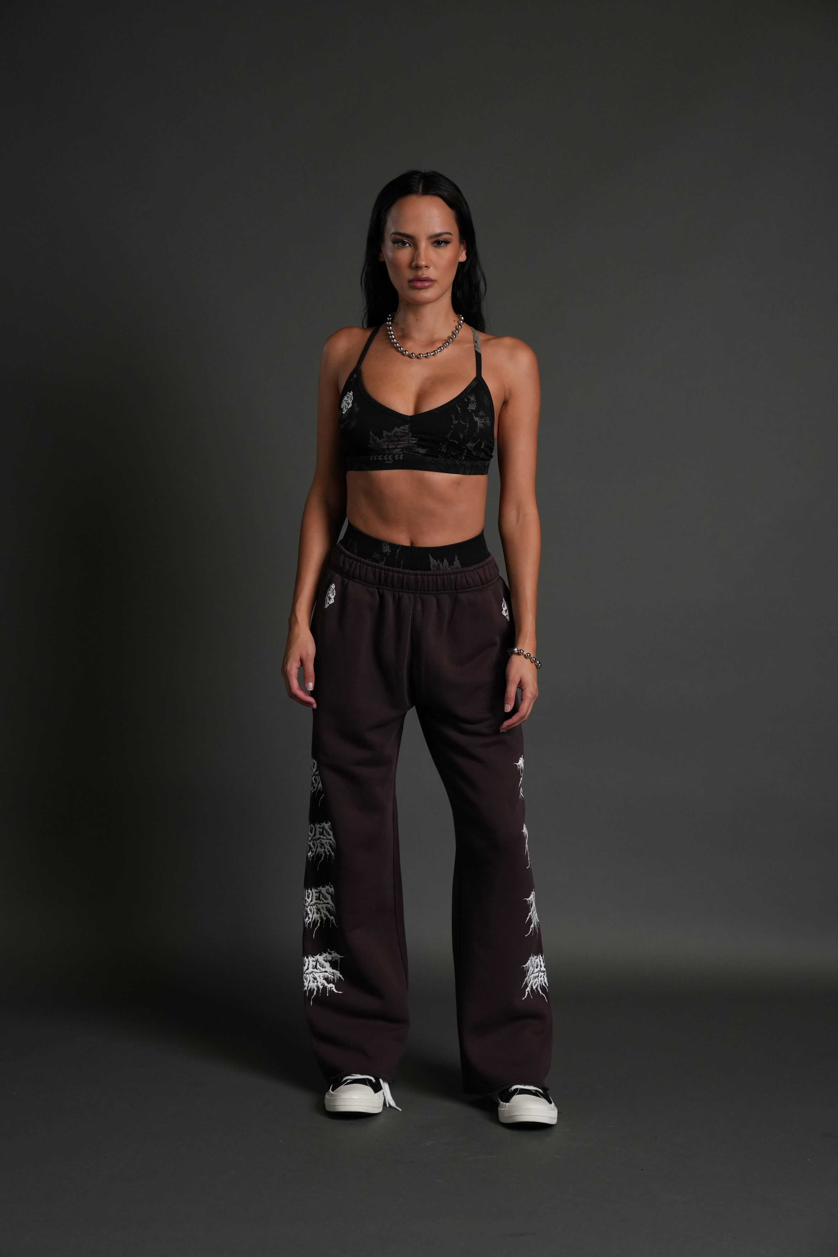 Drip Hesh Couture Sweats in Darc Garnet