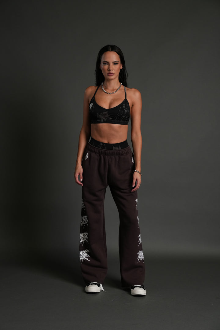 Drip Hesh Couture Sweats in Darc Garnet
