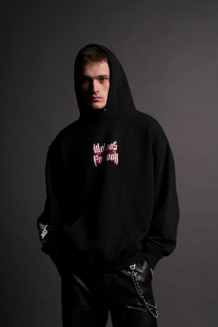 Nuestro Corazón "Pierce" Hoodie in Black