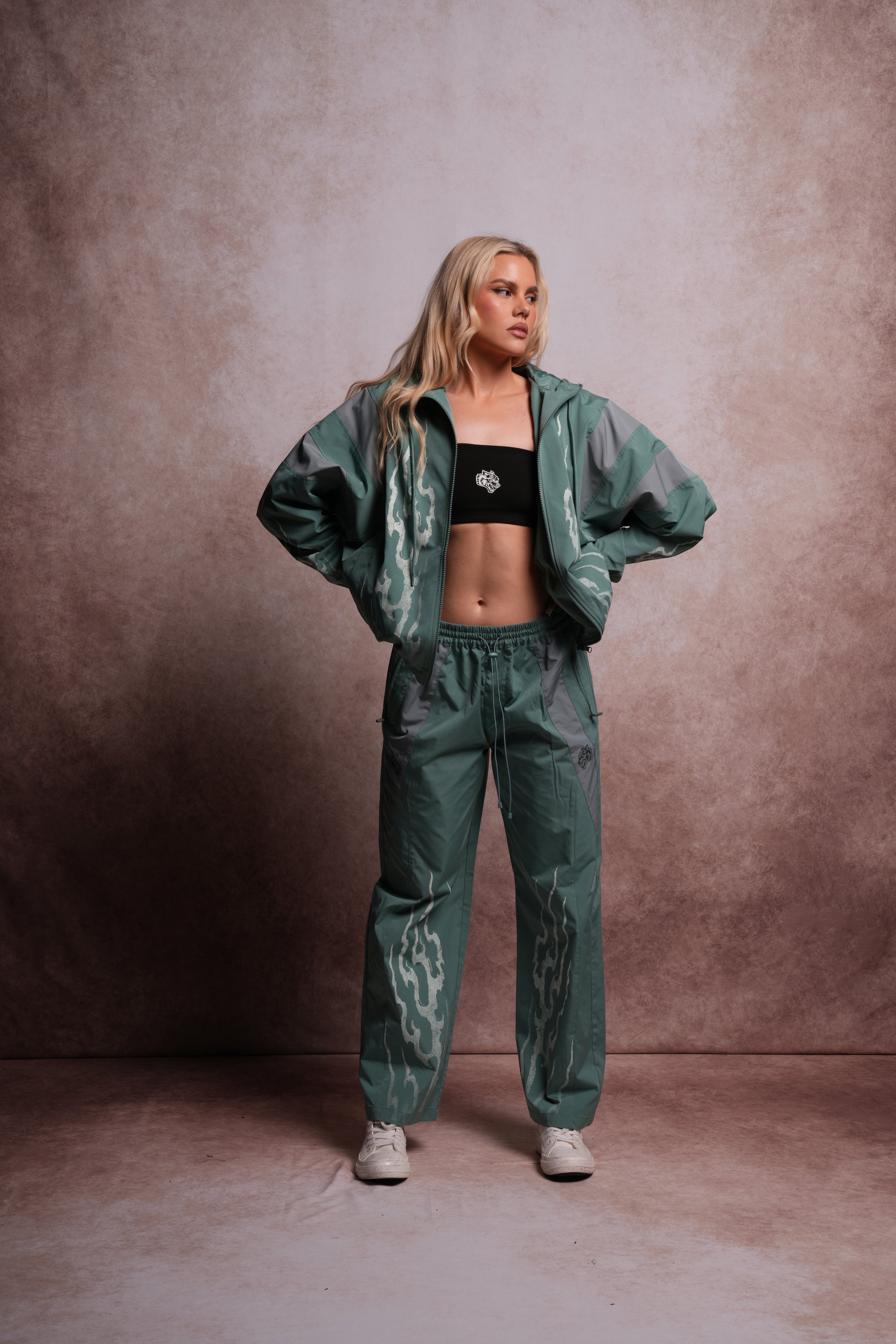 Darc Infernal Brolic Track Pants in Norse Green