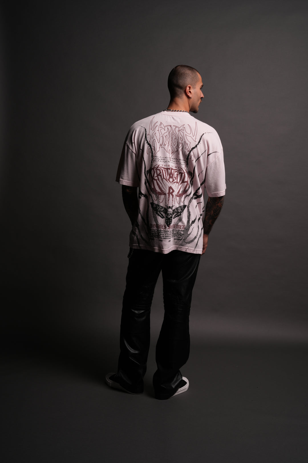 Brutality "Premium" Oversized Tee in Blush Pink
