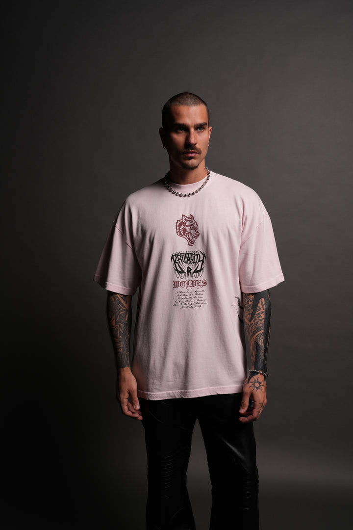 Brutality "Premium" Oversized Tee in Blush Pink