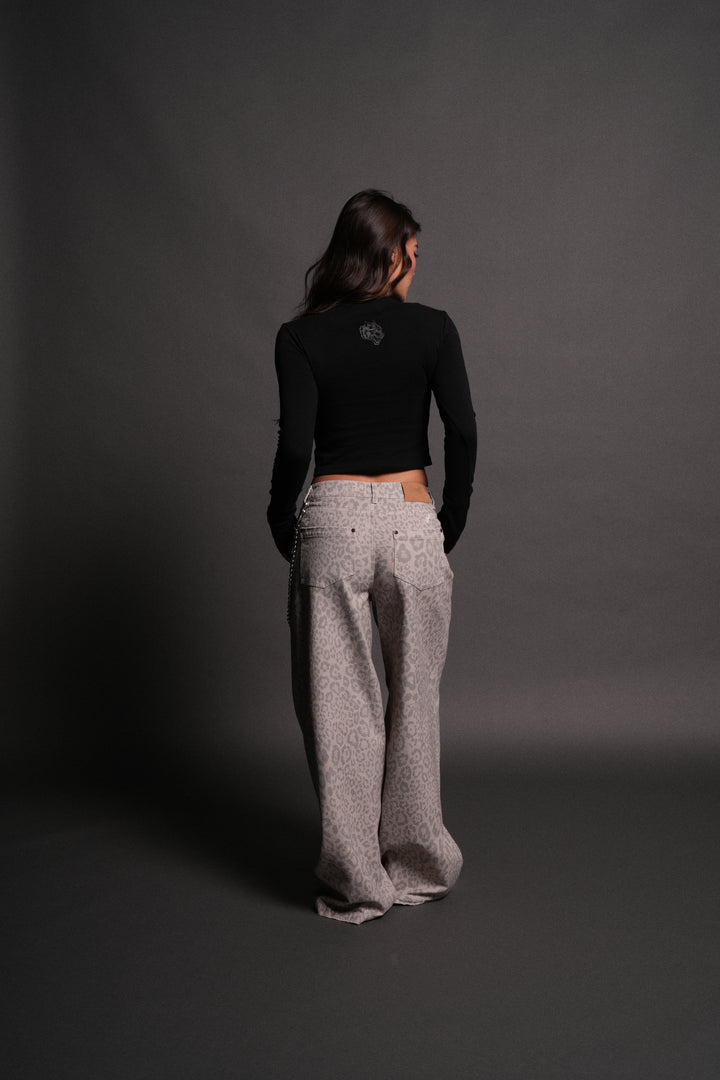 Surrounded by Thorns L/S "Baby" Tee in Black