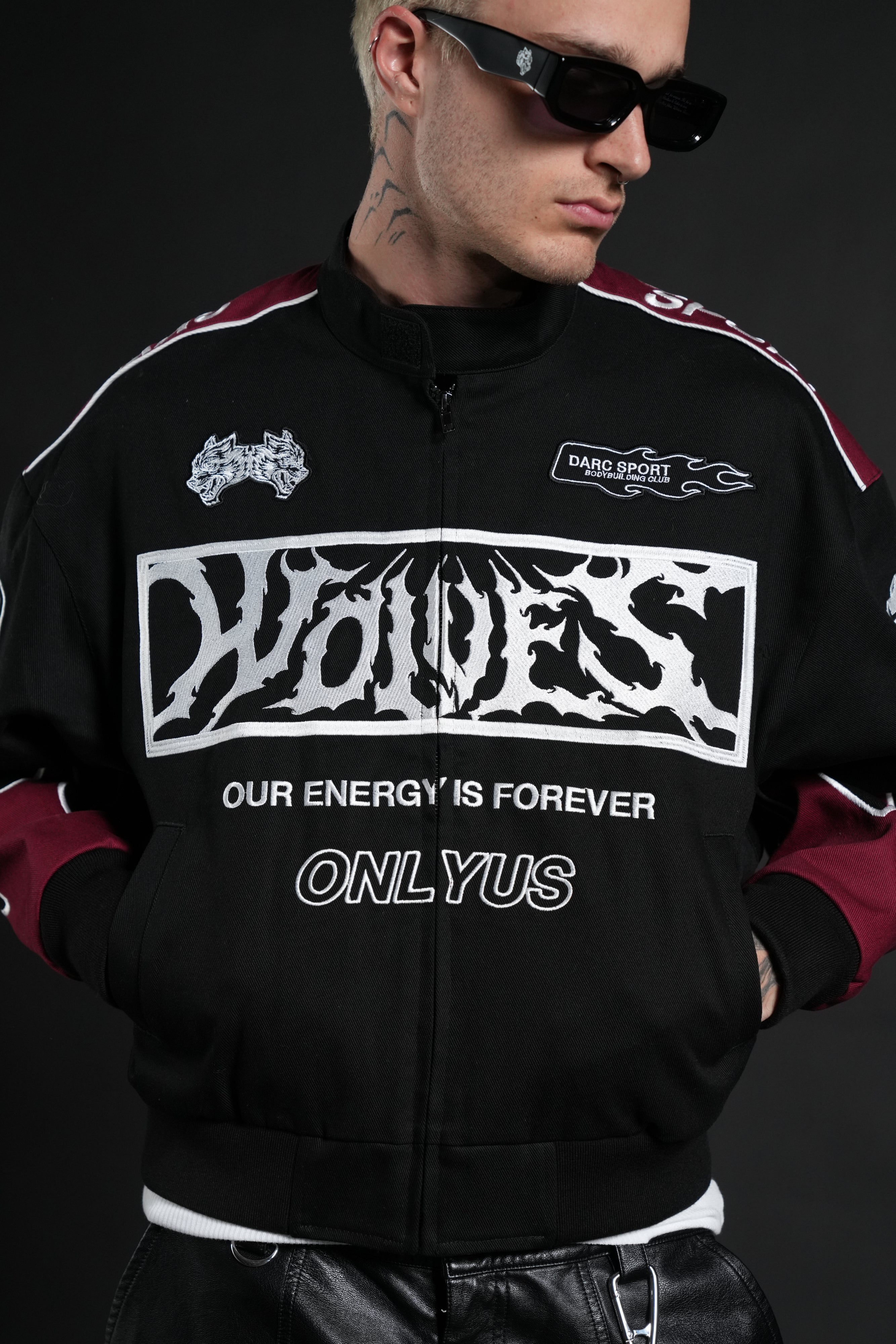 Ride The Fire V2 Gordon Racing Jacket in Black/Oxblood – DarcSport