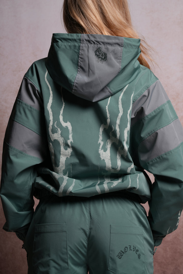 Darc Infernal Brolic Unisex Track Jacket in Norse Green