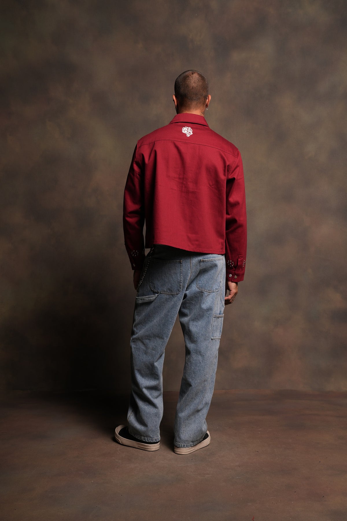 Nuestra Senora Ls Vince Shirt In Cherry Red