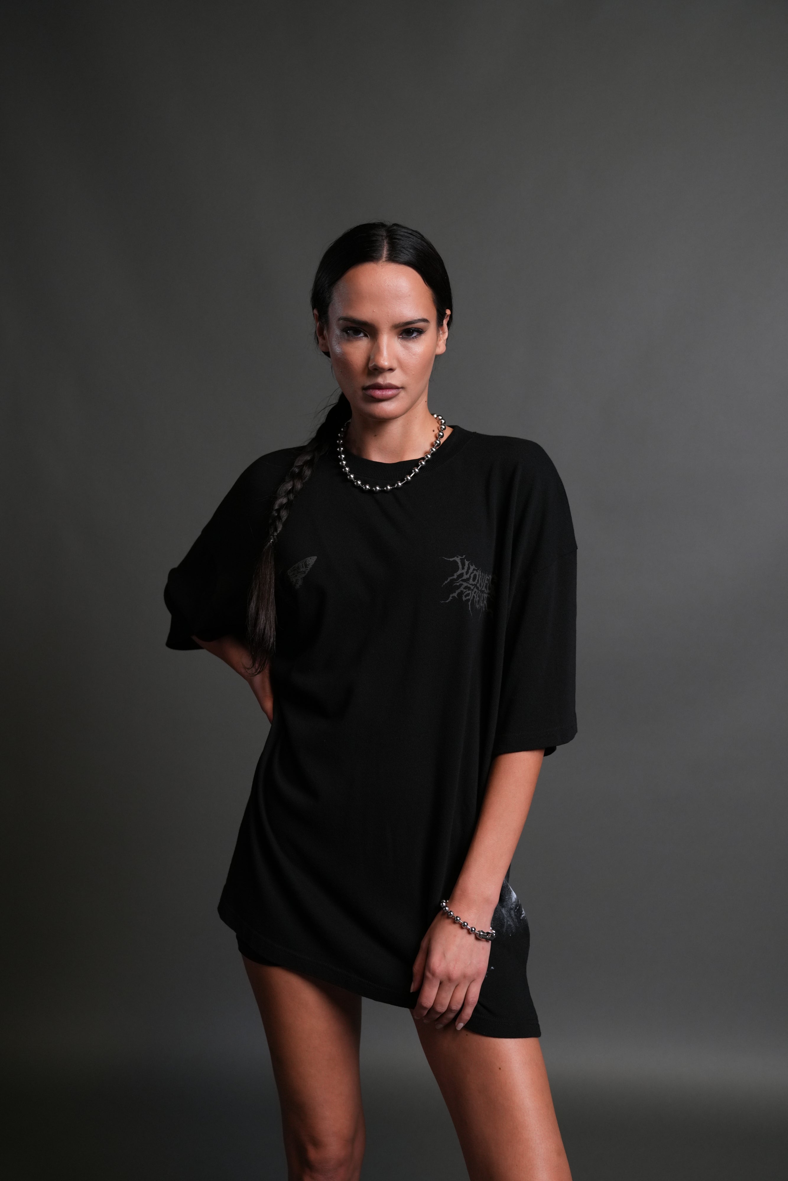 Dark Legacy "Side By Side" Series Premium Oversized Tee in Black