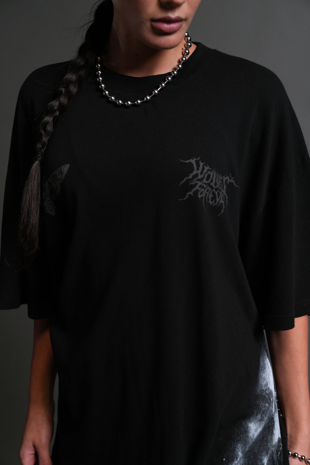 Dark Legacy "Side By Side" Series Premium Oversized Tee in Black