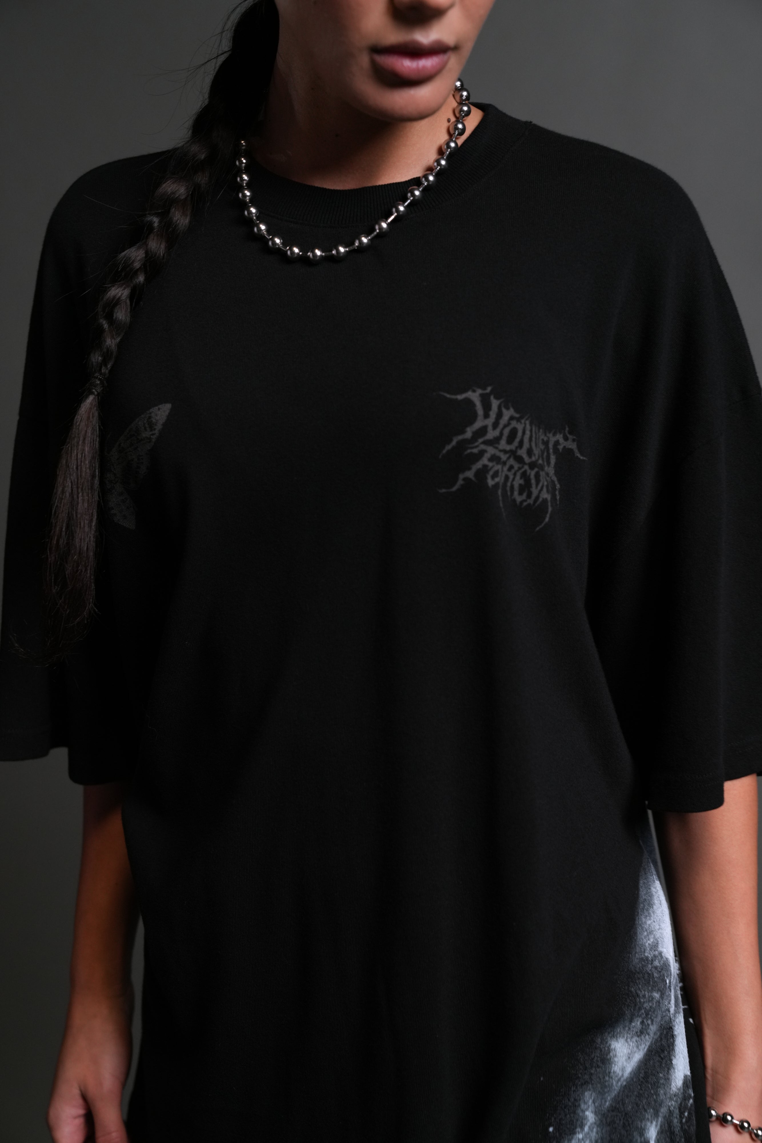Dark Legacy "Side By Side" Series Premium Oversized Tee in Black