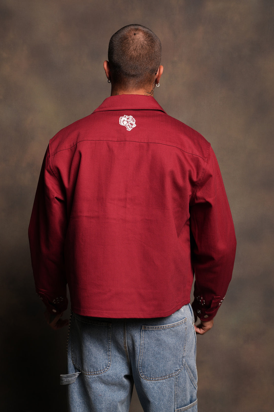 Nuestra Senora Ls Vince Shirt In Cherry Red